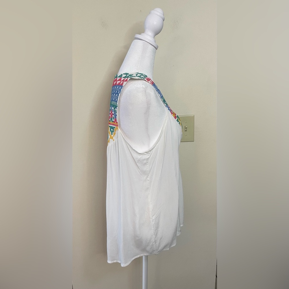 Lovestitch Women’s Bohemian Embroidery Tank Top V- Neck Size Medium. NWT - Picture 16 of 17